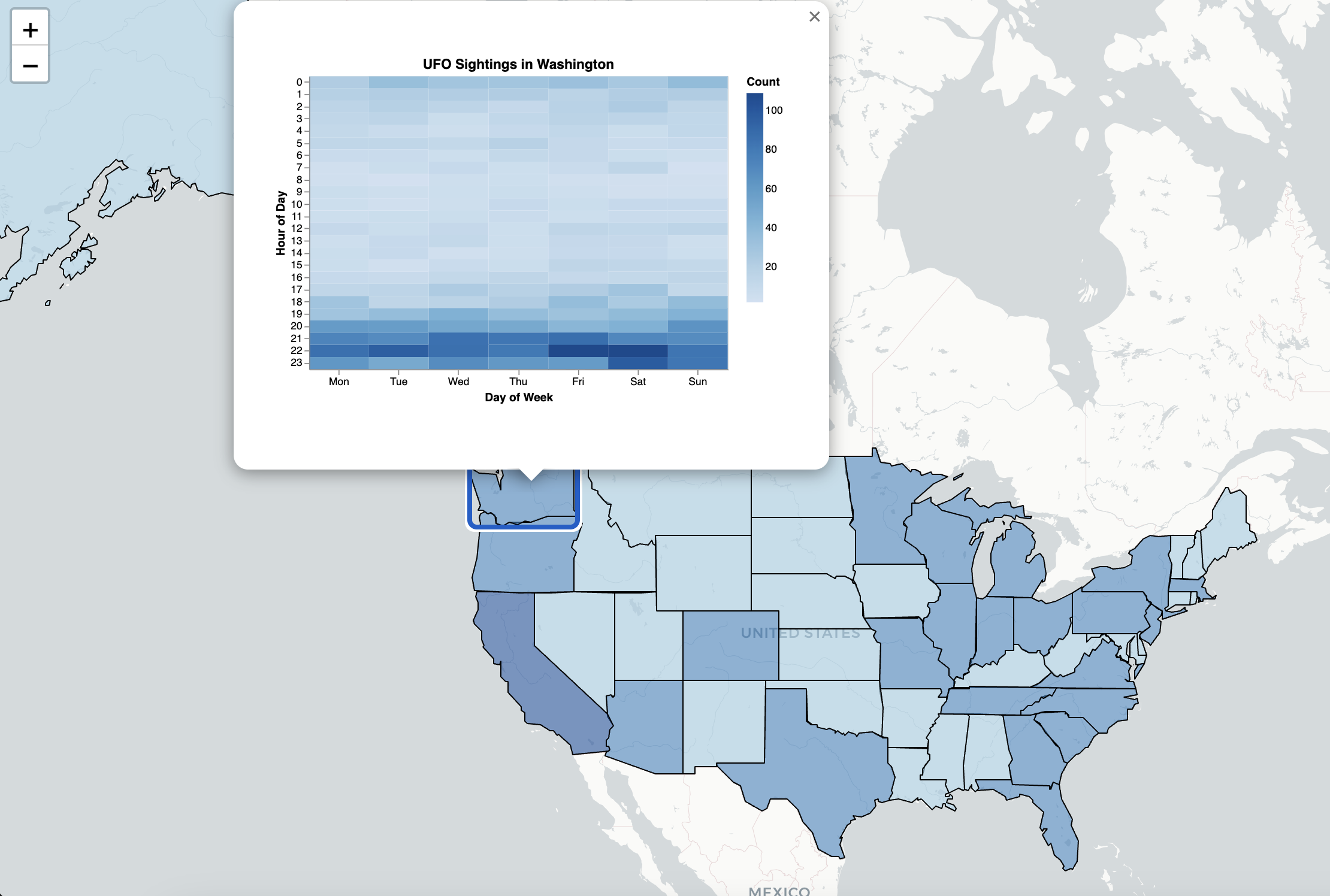 UFO Sightings - Washington State